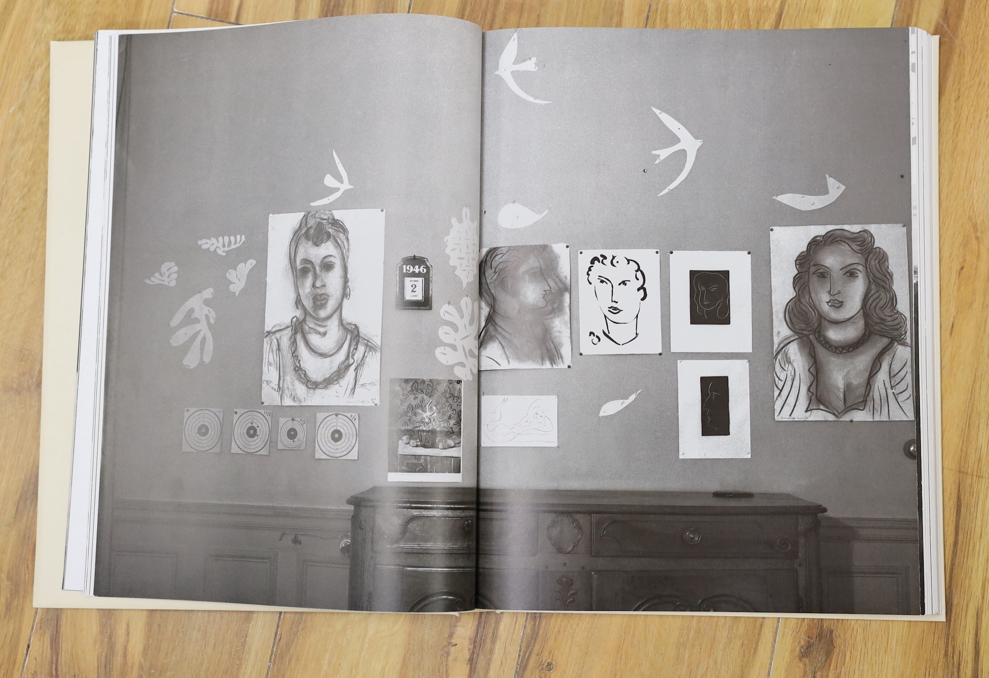 Henri Matisse, two books, ‘Cut-outs Drawing with scissors’ and ‘Jazz’, together in sleeve